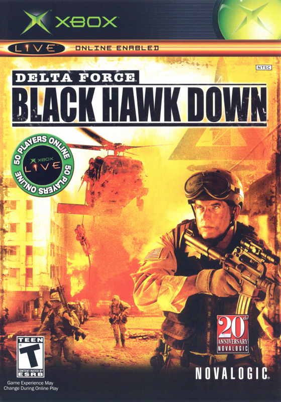 Delta Force Black Hawk Down box art for Xbox
